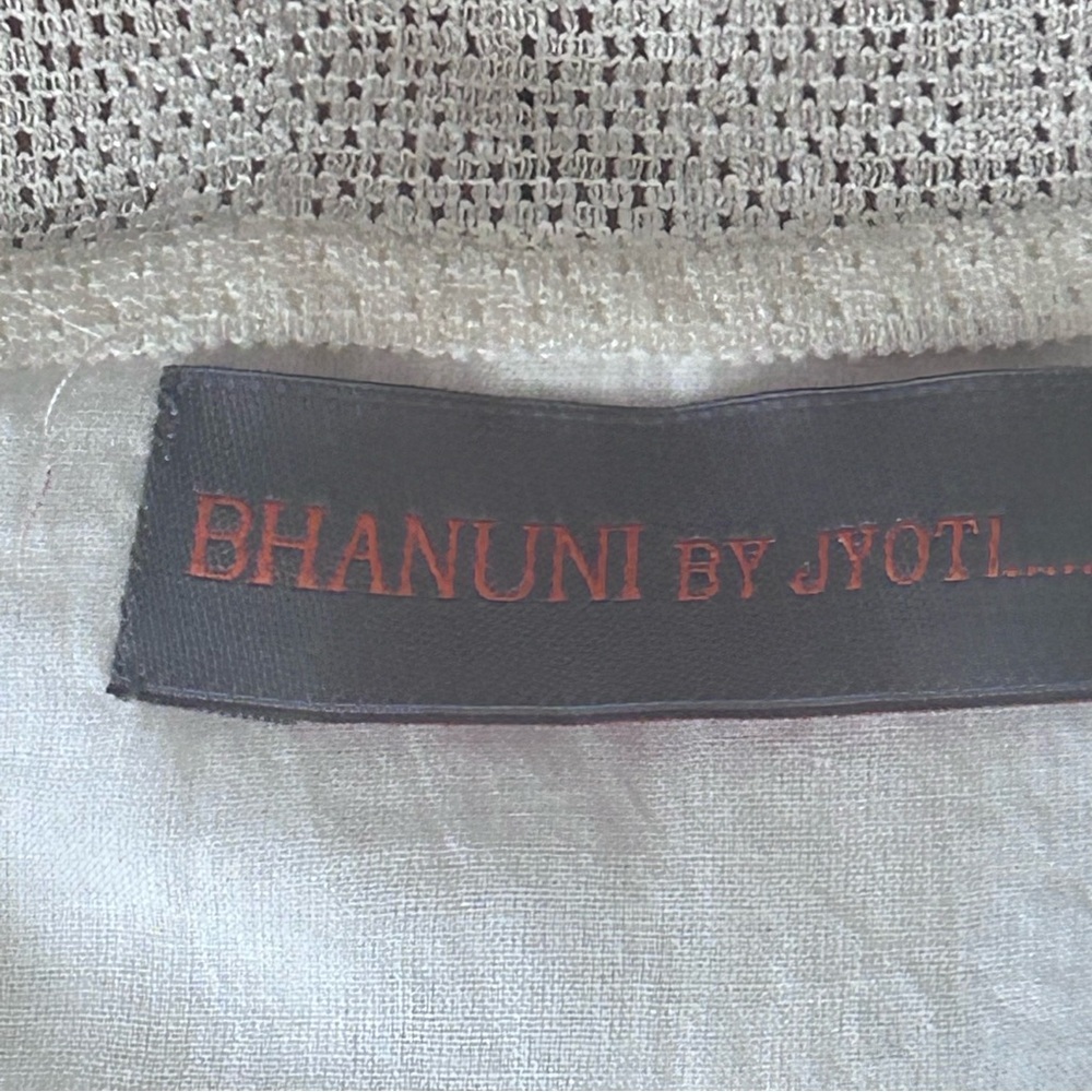 Anthro x Bhanuni by Jyoti Cherry Blossom Mini Dress S Floral Ruffle Cutout Boho - Picture 8 of 16